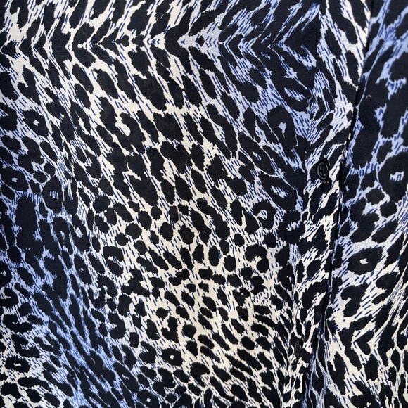 FYLO | NWT Animal Print Button Collared Blouse - Picture 9 of 15